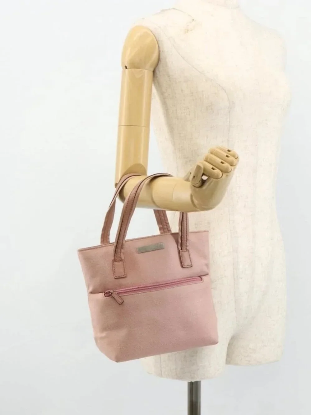 GUCCI Hand Bag Canvas Pink Silver 76480 Auth mr2317